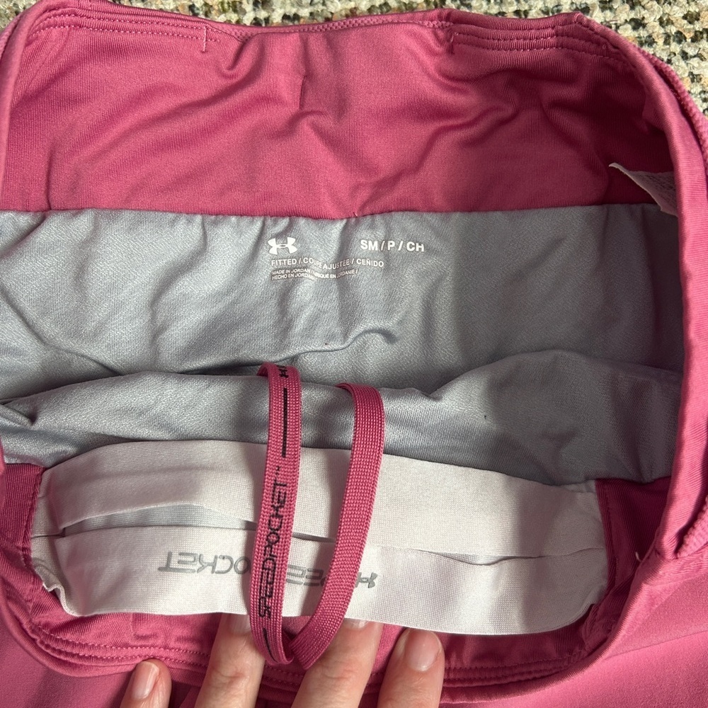 Under Armour Women's Pink Athletic Shorts - Picture 2 of 3